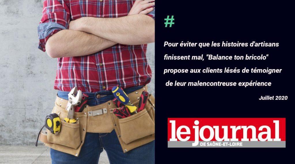 Le Journal de Saône-et-Loire recommande Balance ton Bricolo