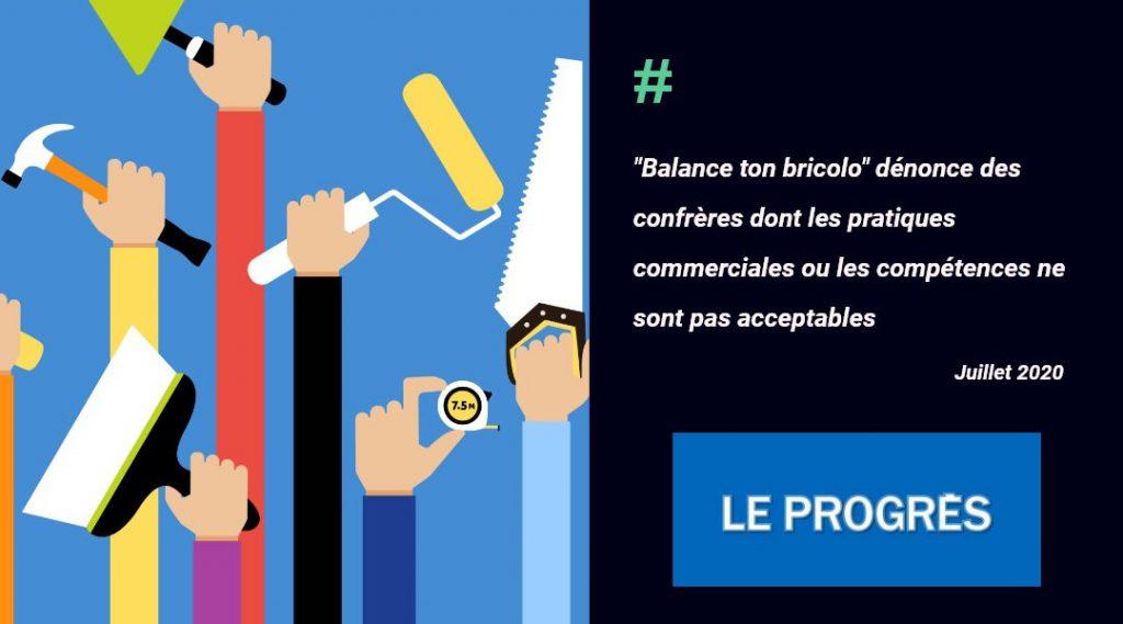 Le Progrès parle de Balance ton Bricolo